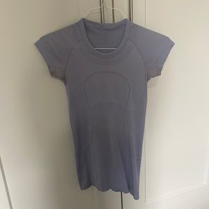 Purple SS Swiftly Tech lulu shirt